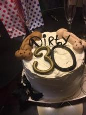 Dirty 30 birthday cake/explicit